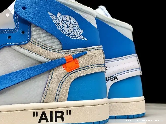 Official Maikesneakers AQ0818-148 1 Off-White Jordan Blue Air UNC Powder 0503